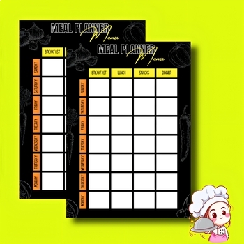 Preview of Toddler Meal Plan a Printable Weekly Meal Planner for Healthy and Happy Eating