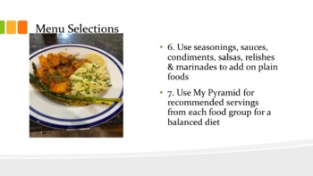 Preview of Meal Planning Power Point