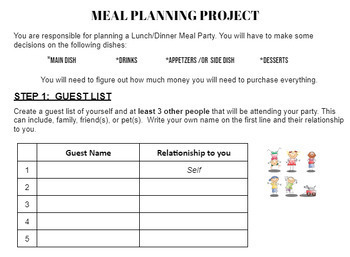 Preview of Meal Planning Project - Grocery Ads