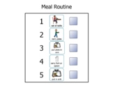Meal Routine /Meal Schedule Visual (Task Analysis, ABA, Sp