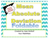 Mean Absolute Deviantion M.A.D Foldable with Partner Activity