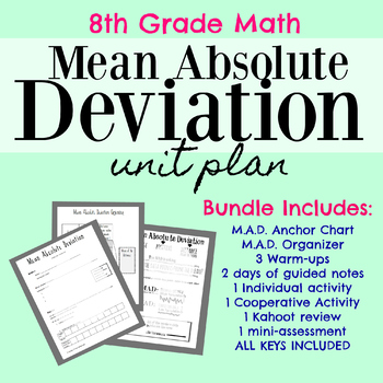 Preview of Mean Absolute Deviation Bundle