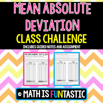 Preview of Mean Absolute Deviation - Class Challenge