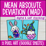 Mean Absolute Deviation Digital Pixel Art | Measures of Va