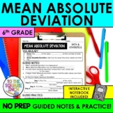 Mean Absolute Deviation Notes | MAD Guided Notes + Interac