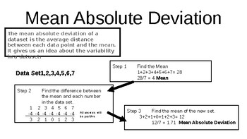 homework 8 mean absolute deviation