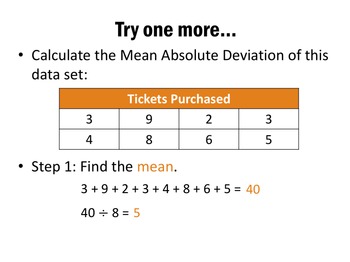 what is the definition of the mean absolute deviation