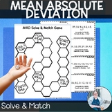 Mean Absolute Deviation Solve and Match Math Activity Math Game