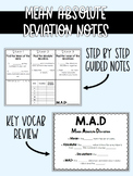 Mean Absolute Deviation notes