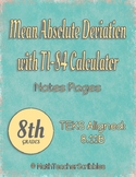 Mean Absolute Deviation with TI-84 Calculator