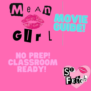 Preview of Mean Girls Comprehensive Movie Study Guide & Answer Key