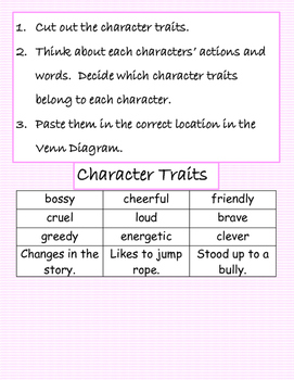 Mean Jean the Recess Queen Character Traits Compare and Contrast