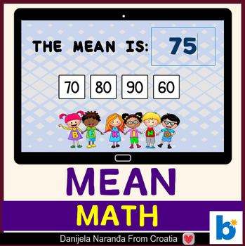 Preview of Mean MATH Boom ™ Cards
