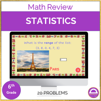 Preview of Mean Media Mode and Range Digital Resource | Math review 6th Grade