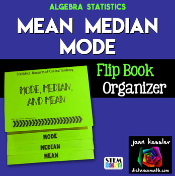 Preview of Measures of Central Tendency Foldable Flip Book