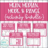 Mean, Median, Mode, & Range Activity Bundle - 5 Fun Activities