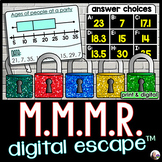 Mean Median Mode and Range Digital Math Escape Room Activity
