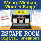 Mean, Median, Mode & Range ESCAPE ROOM - Digital Breakout 