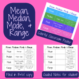 Mean, Median, Mode, & Range Informative Definitions & Inte