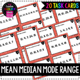 Mean Median Mode Range Math Task Cards + Google Slides™ version