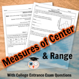 Mean Median Mode and Range