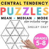 Mean Median Mode Range Puzzles | Measures of Central Tendency