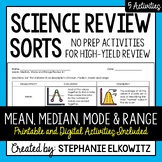 Mean, Median, Mode & Range Review | Printable, Digital & Easel