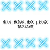Mean, Median, Mode & Range TASK CARDS