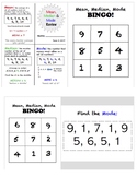 Mean Median Mode Review and Bingo Game