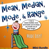 Mean, Median, Mode, and Range (Bundled Unit) - Distance Learning