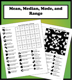 Mean, Median, Mode, and Range Color Worksheet