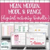 Mean Median Mode and Range DIGITAL Activity Bundle - Measu