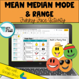 Mean Median Mode and Range Digital Activity Distance Learning