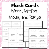 Mean, Median, Mode, and Range Flash Cards or Task Cards