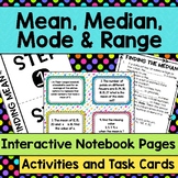 Mean, Median, Mode and Range Interactive Notebook