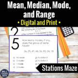 Mean, Median, Mode, and Range Activity | Digital and Print