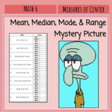 Mean, Median, Mode, and Range - Mystery Pixel Art Picture
