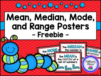 Preview of Mean Median Mode and Range Posters {Free}