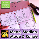 Mean, Median, Mode, and Range - Punch Pattern Activity