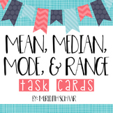 Mean, Median, Mode, and Range Task Cards & Anchor Charts
