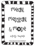 Mean, Median, and Mode Activity Sheet