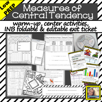 Measures of Central Tendency Activities by Tiarra's ...