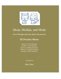 Mean, Median, and Mode (HI Practice Sheets)