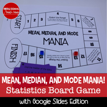 Preview of Finding Mean, Median, Mode, and Range Game | Math Activity