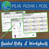 Measures of Central Tendency - Guided Notes, Worksheets an