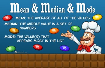 Preview of Mean, Median, and Mode Poster