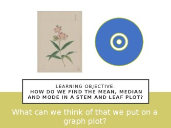 Preview of Mean, Median, and Mode, Stem & Leaf Plot