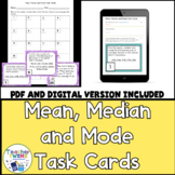 Mean, Median and Mode Task Cards