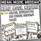 Mean Median Mode Task Card Activity
