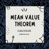 Mean Value Theorem Guided Notes